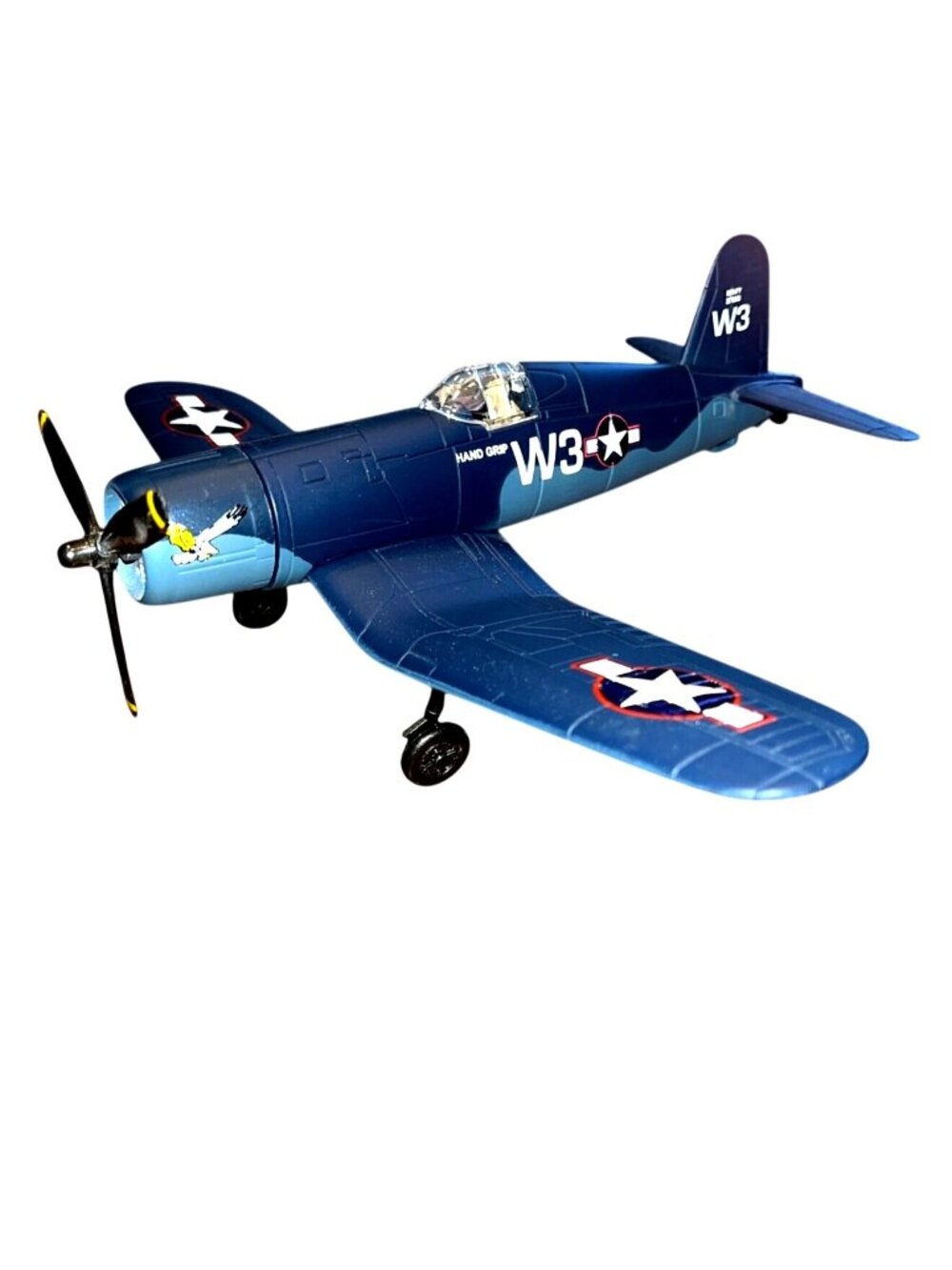 F4U Corsair WW2 Fighter Airplane Model Licensed Boeing1:45 Scale  Navy W3 - Picture 3 of 4